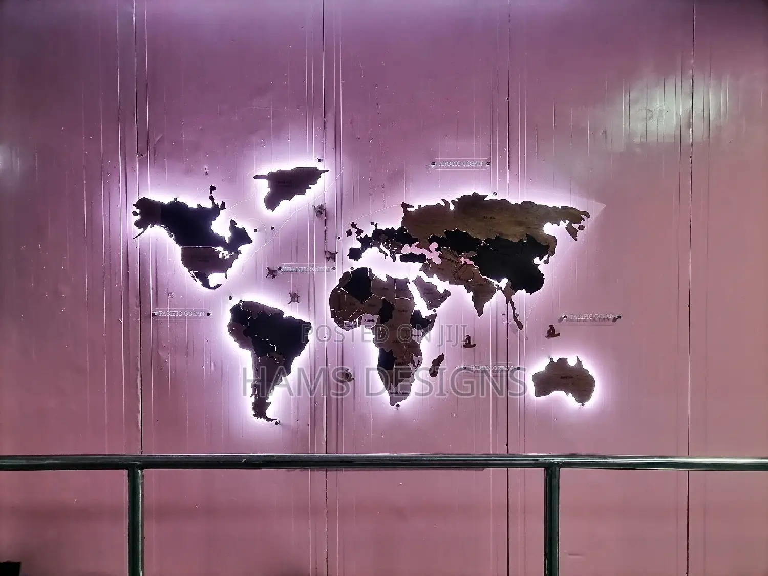 Laser Cut Services/ World Map