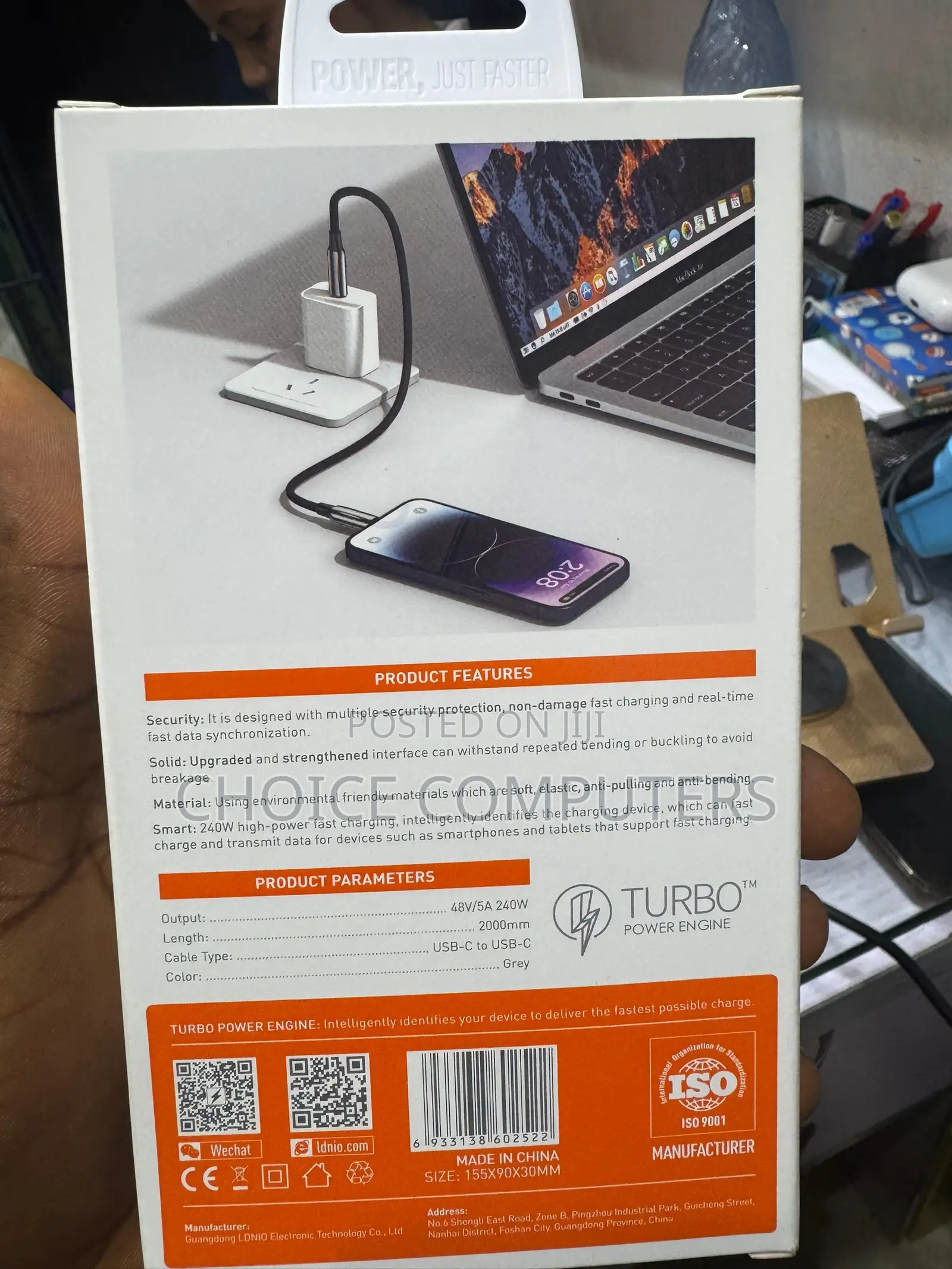 Thunderbolt 4 Usb C Cable 8k/4k 40gbps For Macbook & iPhone
