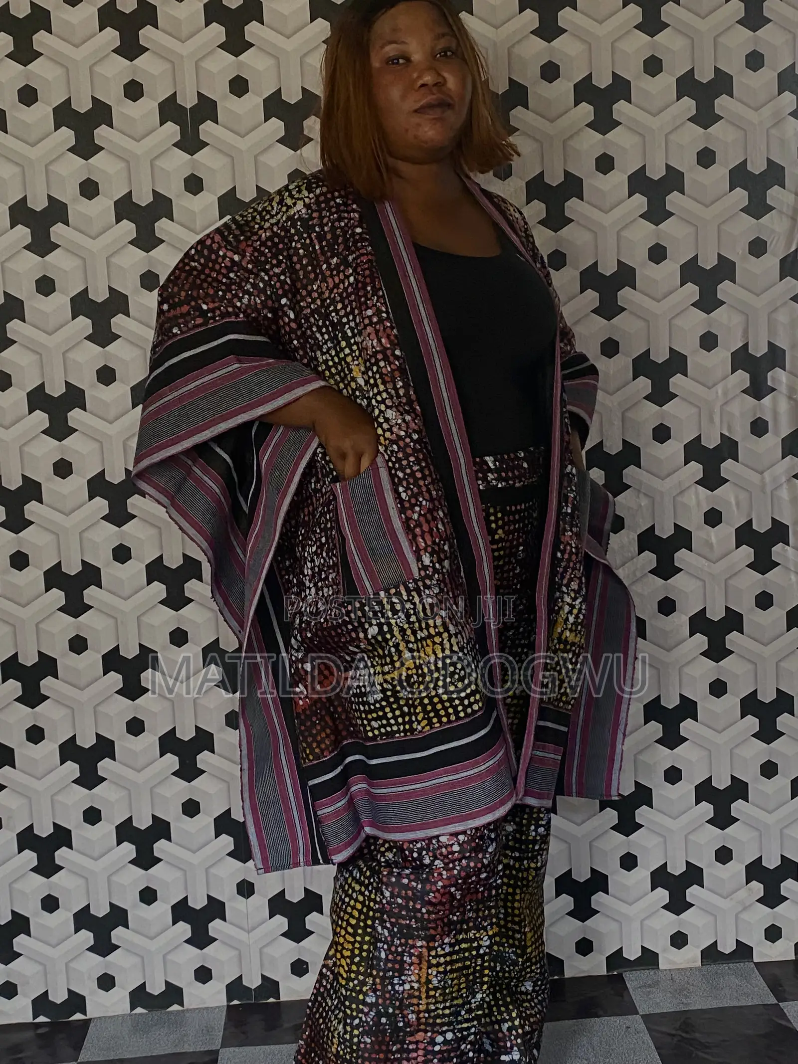 Aso Oke Mixed Two Piece