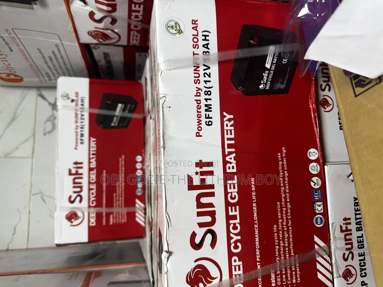 18ah -12v Sunfit Deep Cycle Solarbattery Is Available