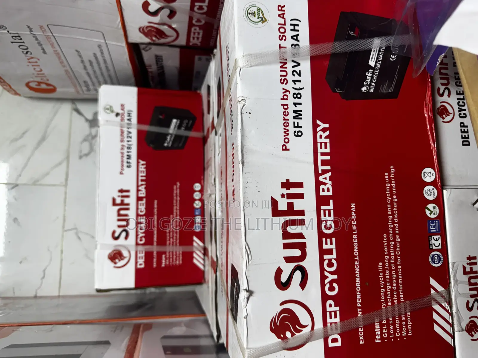 18ah -12v Sunfit Deep Cycle Solarbattery Is Available