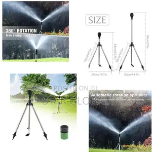 Simple Setup, Superior Coverage: 360° Sprinkler Tripod Stand