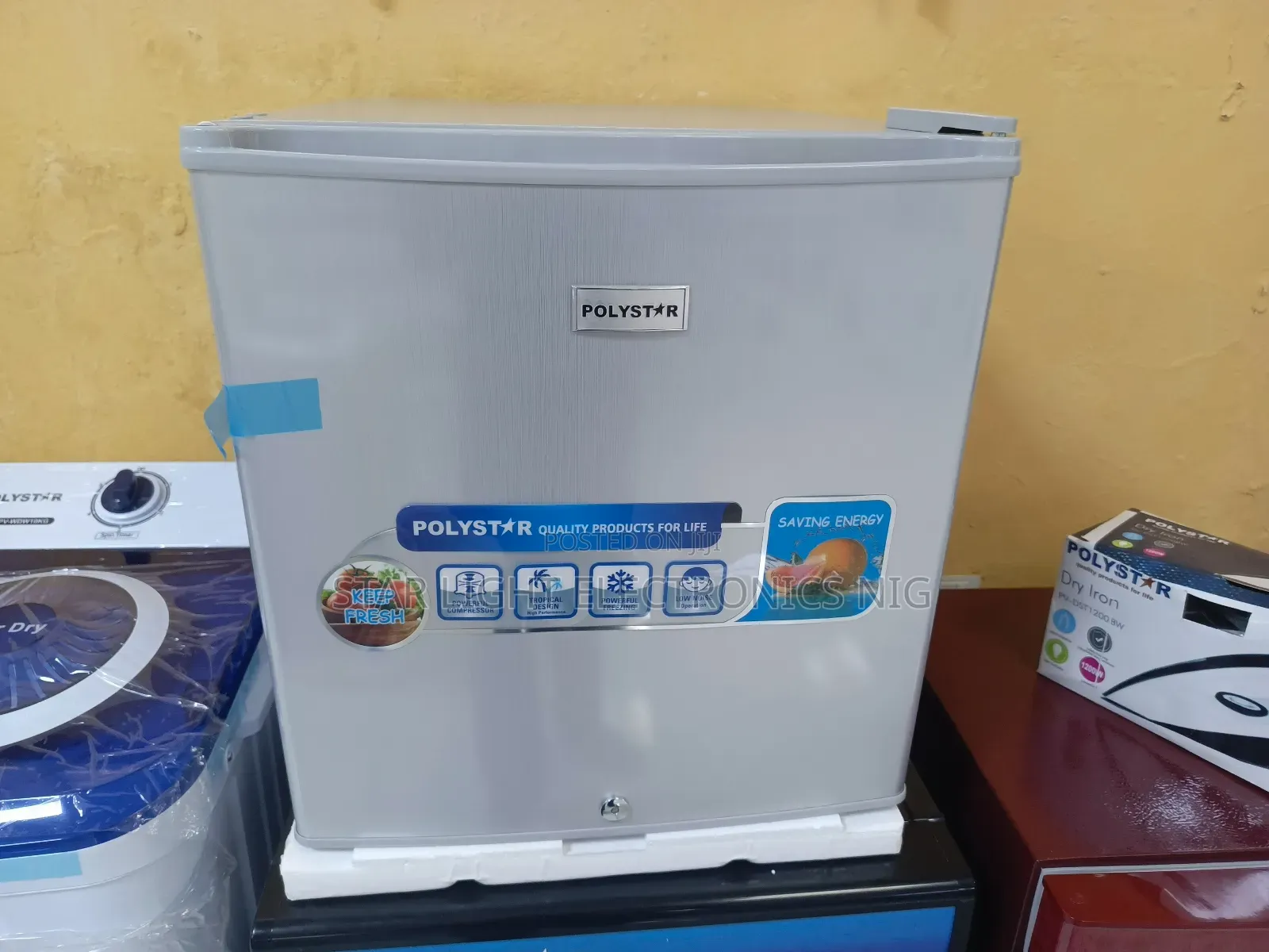 Bedside Fridge Silver Colour