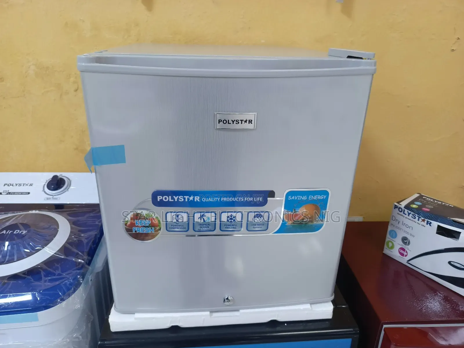 Bedside Fridge Silver Colour