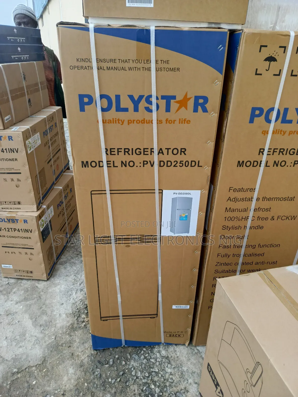 250 Liters Refrigerator Polystar
