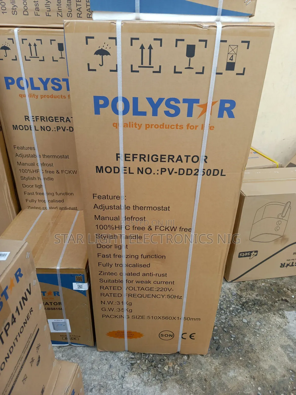 250 Liters Refrigerator Polystar