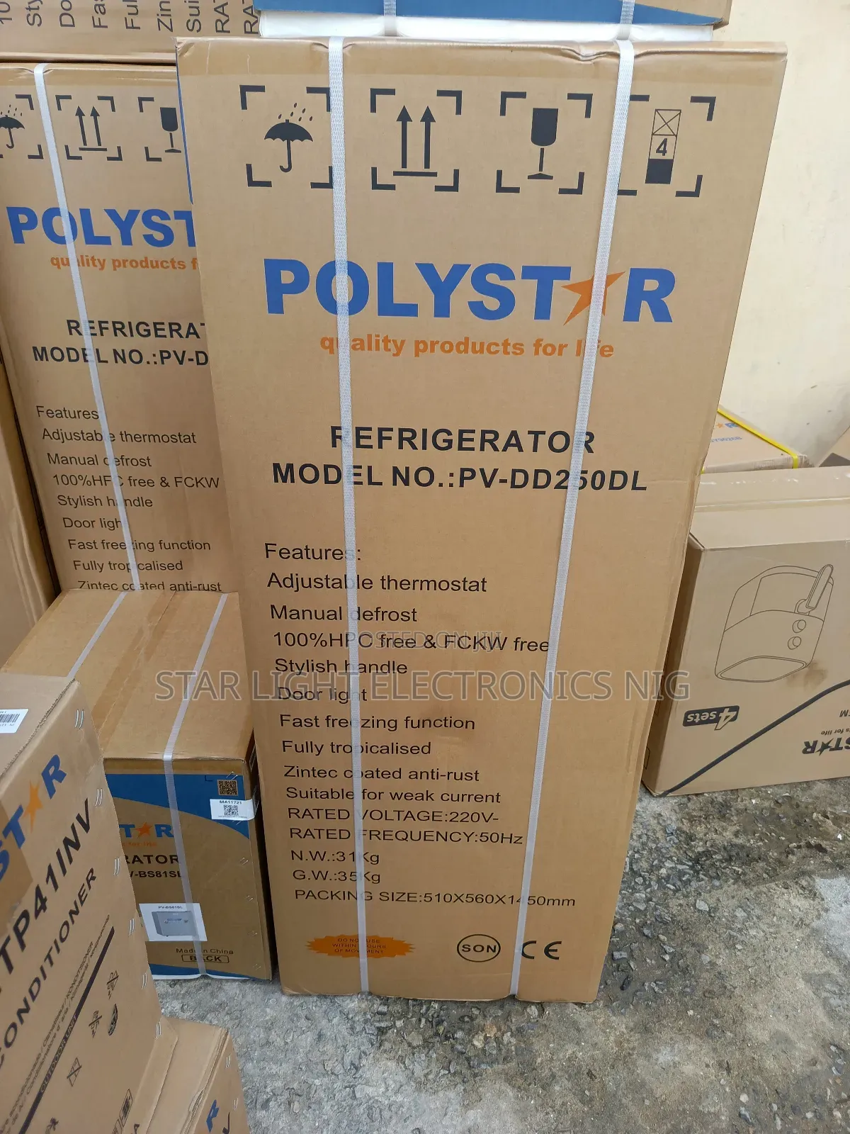 250 Liters Refrigerator Polystar
