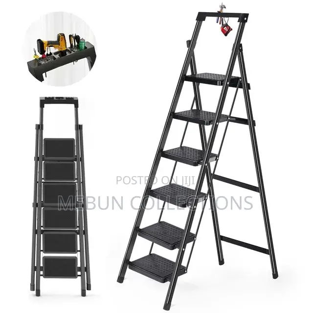 Step Ladder With Space for Work Tools