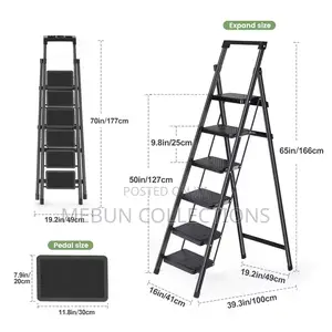 Step Ladder With Space for Work Tools