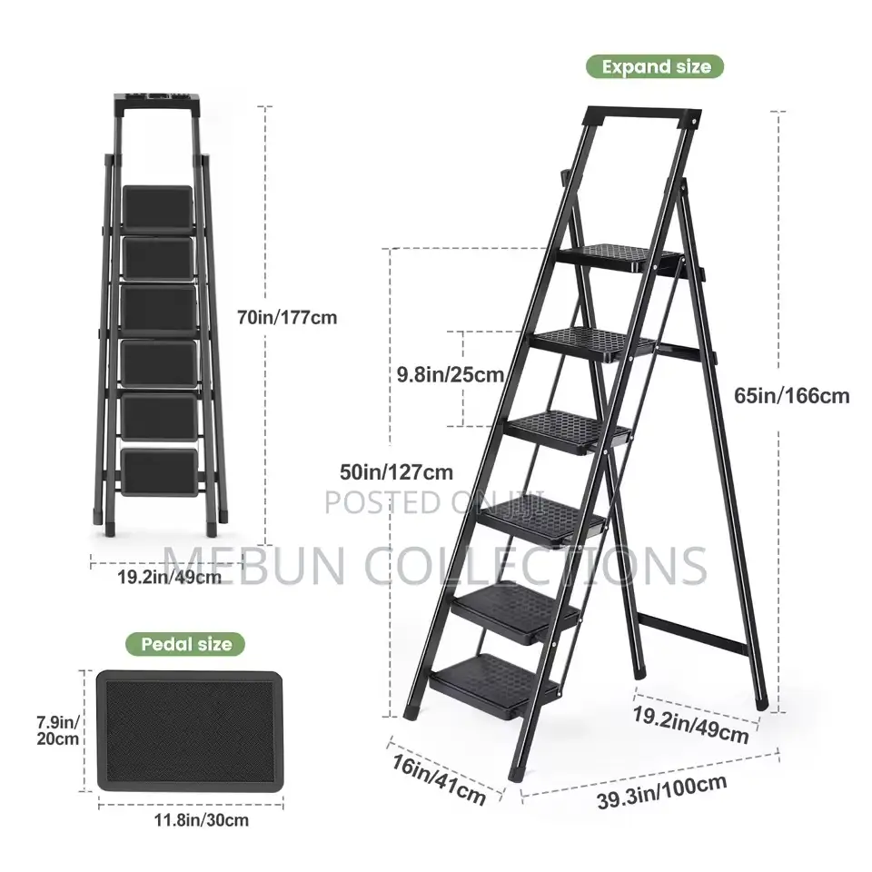 Step Ladder With Space for Work Tools