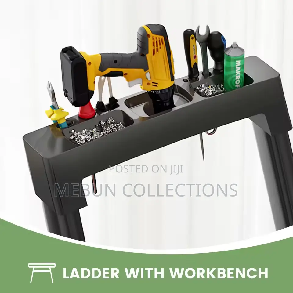 Step Ladder With Space for Work Tools