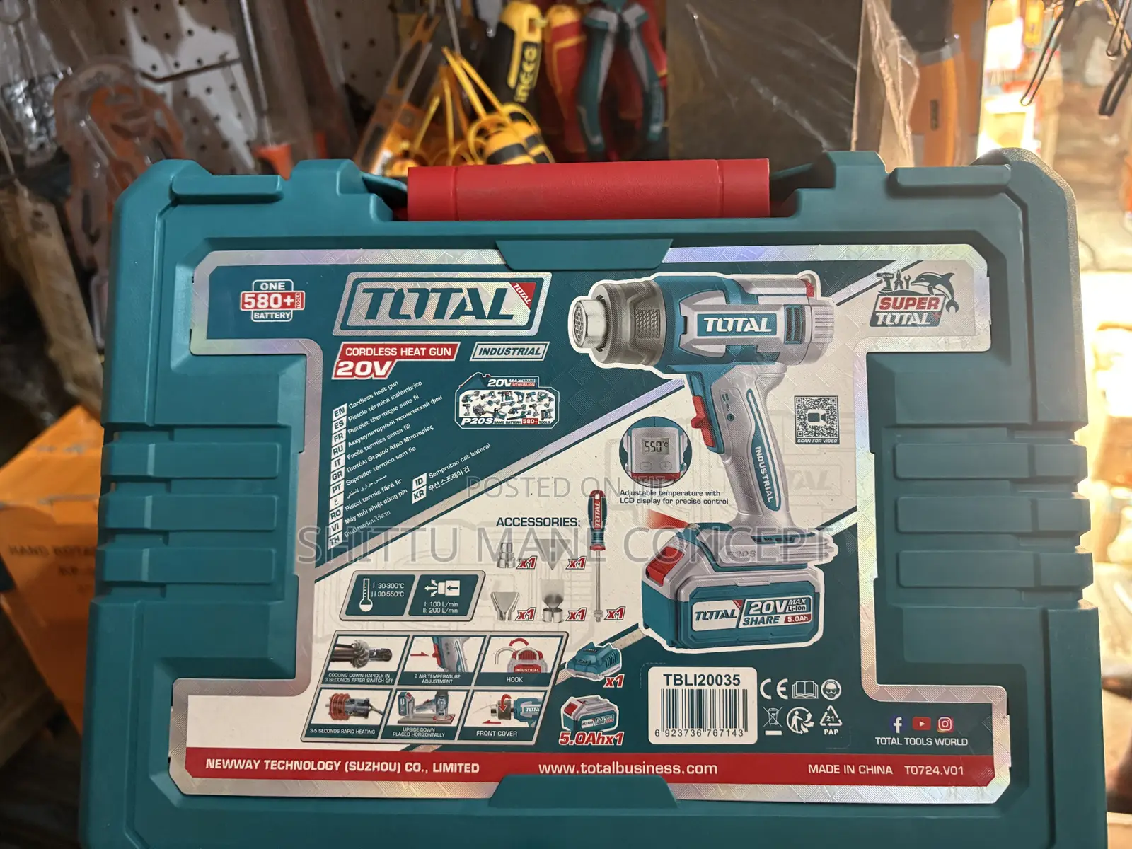 Cordless Heat Gun Industrial Total