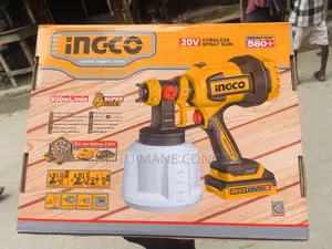 Ingco Cordless Spray Gun 20volt - 800ml/Min