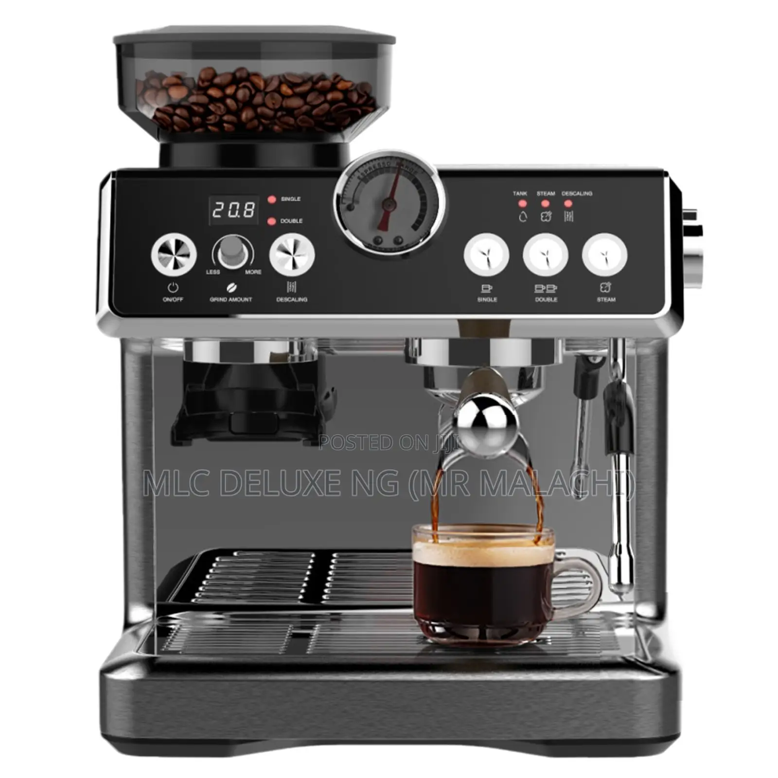 Semi Industrial Coffee Espresso Machine With Grinder (Star)