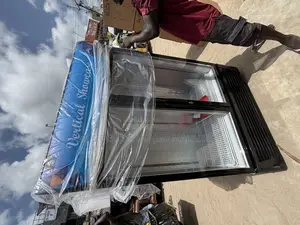 Double Door Vertical Showcase Chiller With Stainles Interior