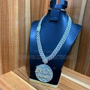 Photo - Fully Iced-out Cuban Link With Self Made Medallion