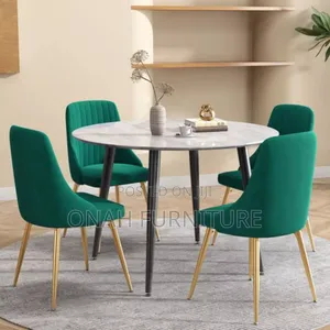 Standard 4 Men Dinning Set With Gloxy Table Top