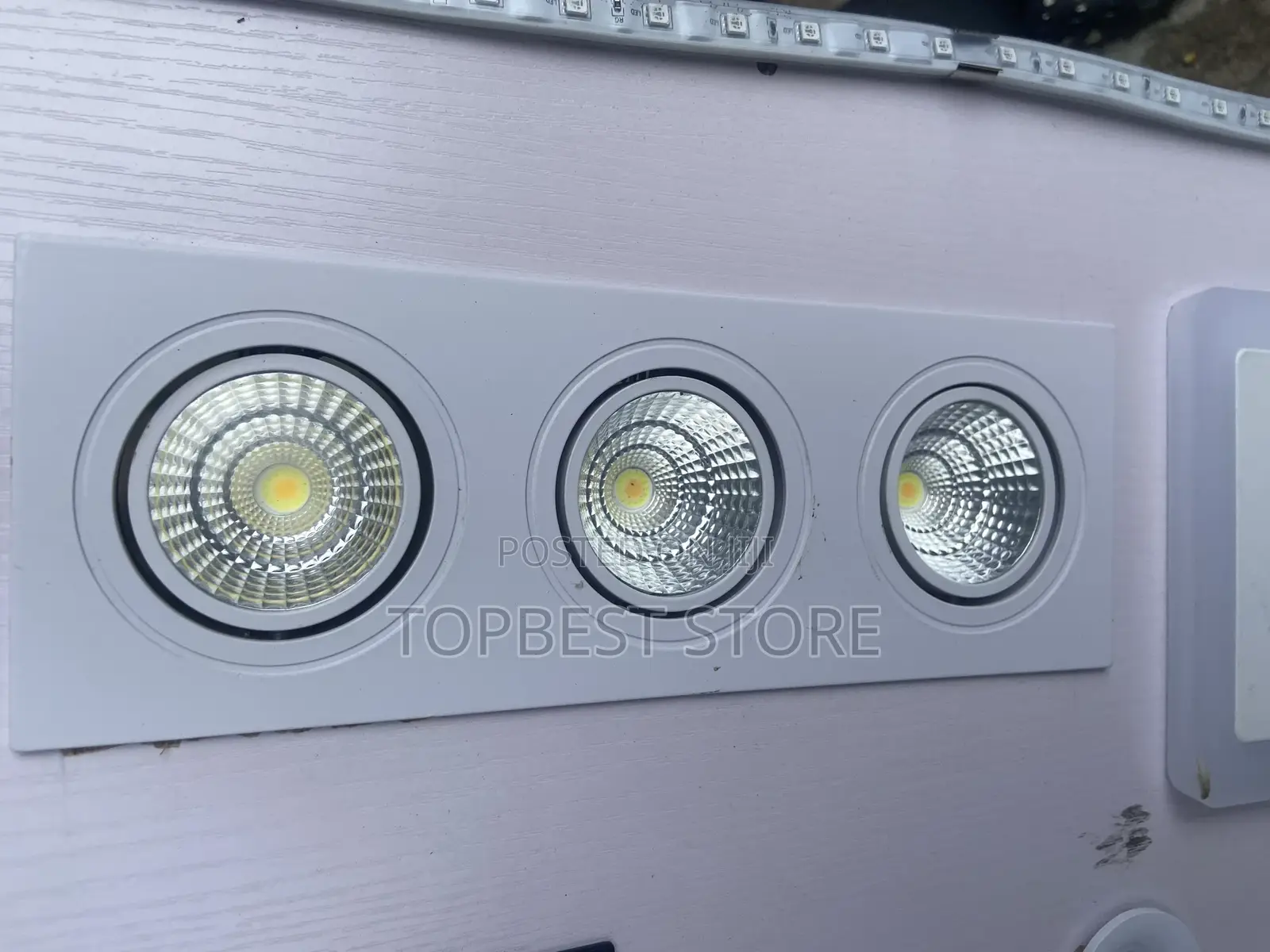Square Recessed Cob Downlight Triple Color