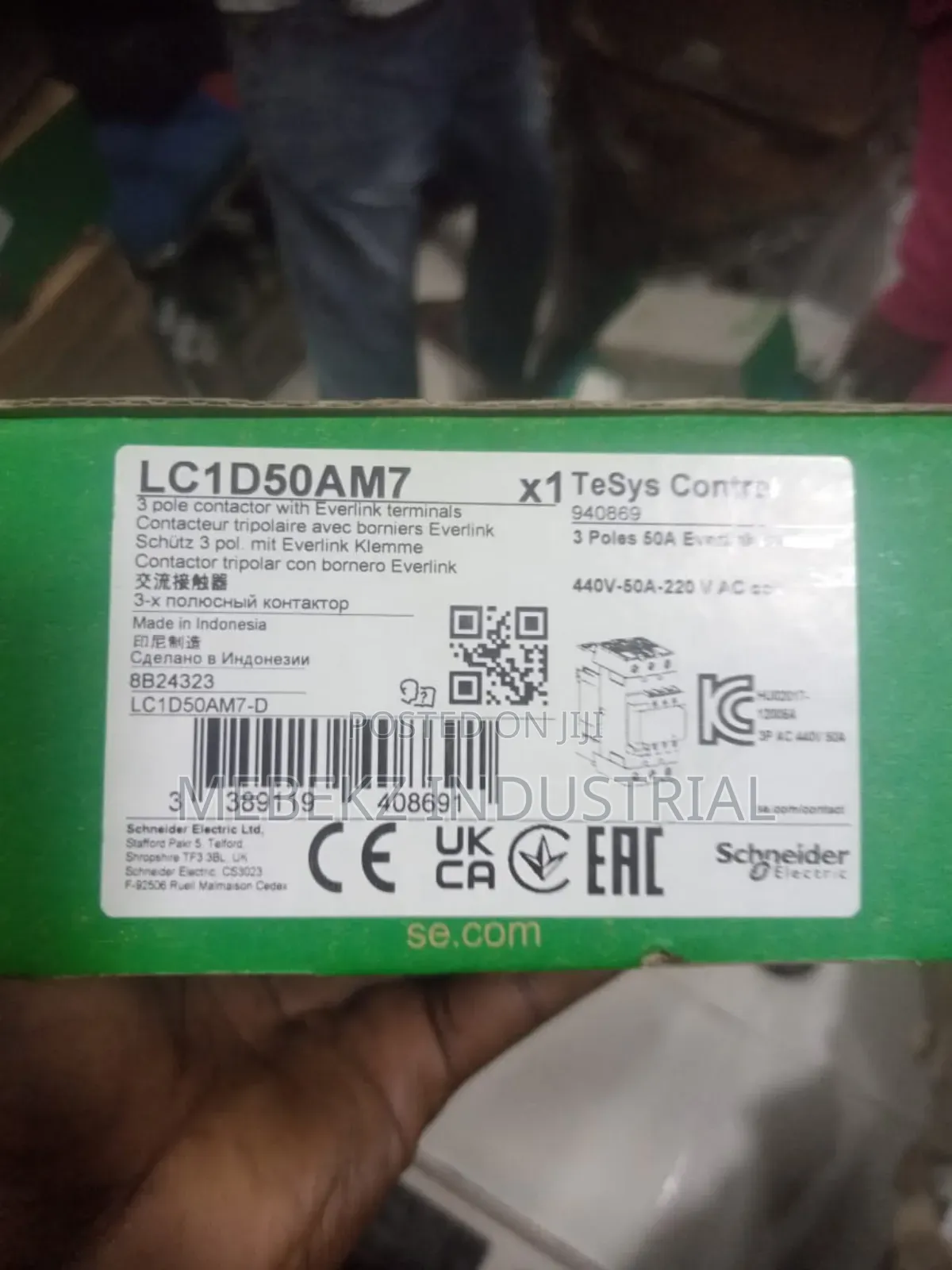 Schneider Contactor Lc1d50am7