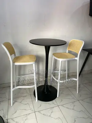 Beautiful 2 High Chairs With Table for Relaxation