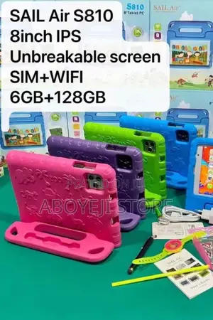 8"Sailair S810 Kids Tab Unbreakable Screen 1sim 6gb+128gb