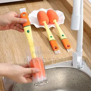 3-in-1 Baby Feeding Bottle Cleaning Brush
