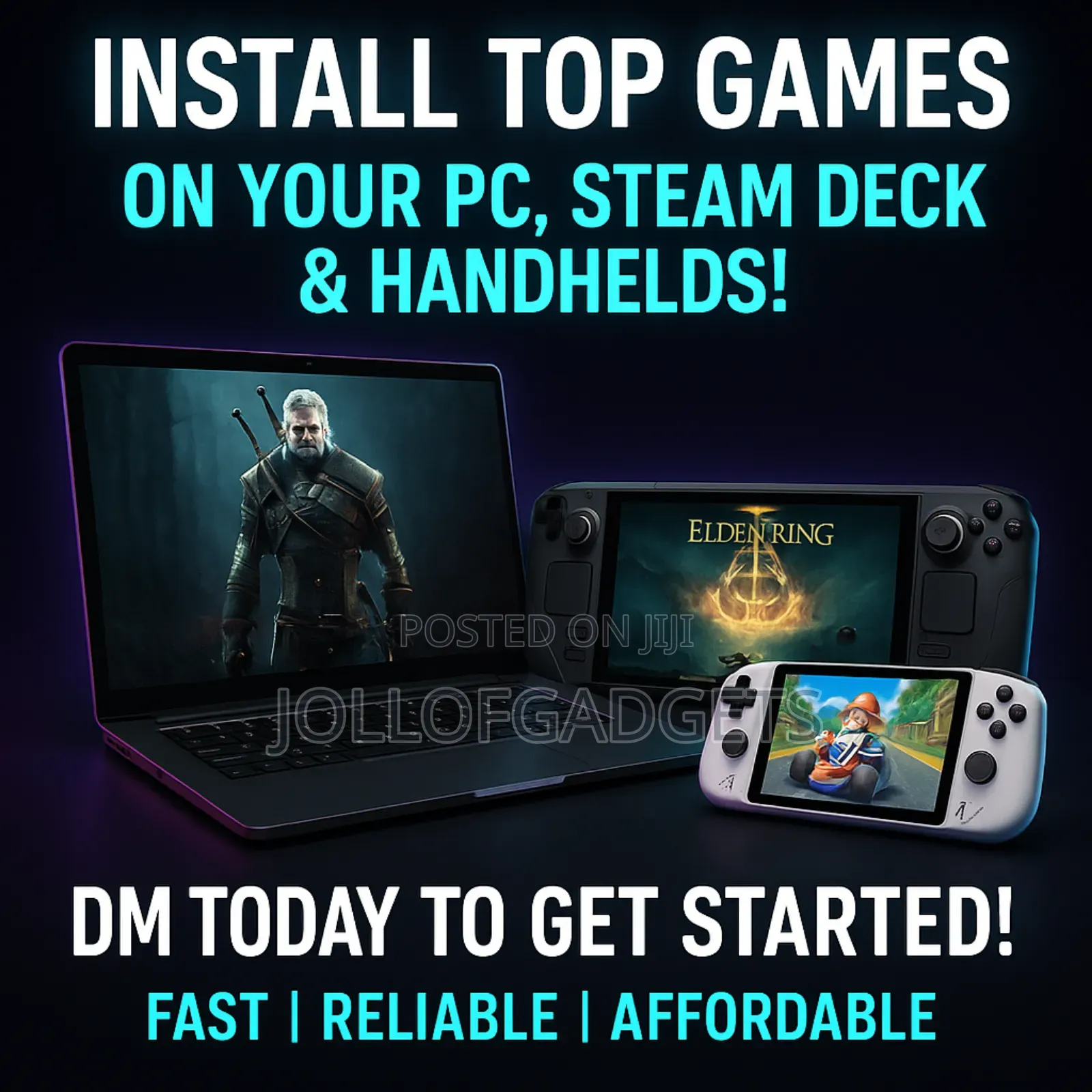 Install Games on Your Steam Deck,Your Pc/Steam Deck/Rogally