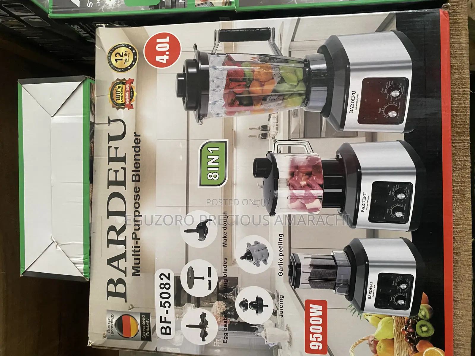 8in1 Bardefu Multi-Purpose Blender-4litres