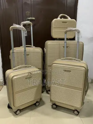 Durable Plastic Swiss Polo Suitcases (Gold)