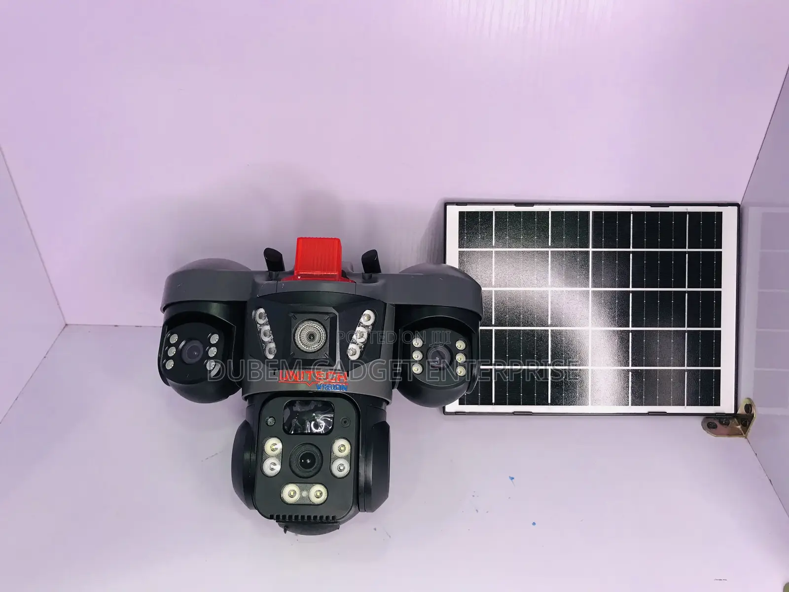 Intelligent Solar PTZ Camera Tripple Lens