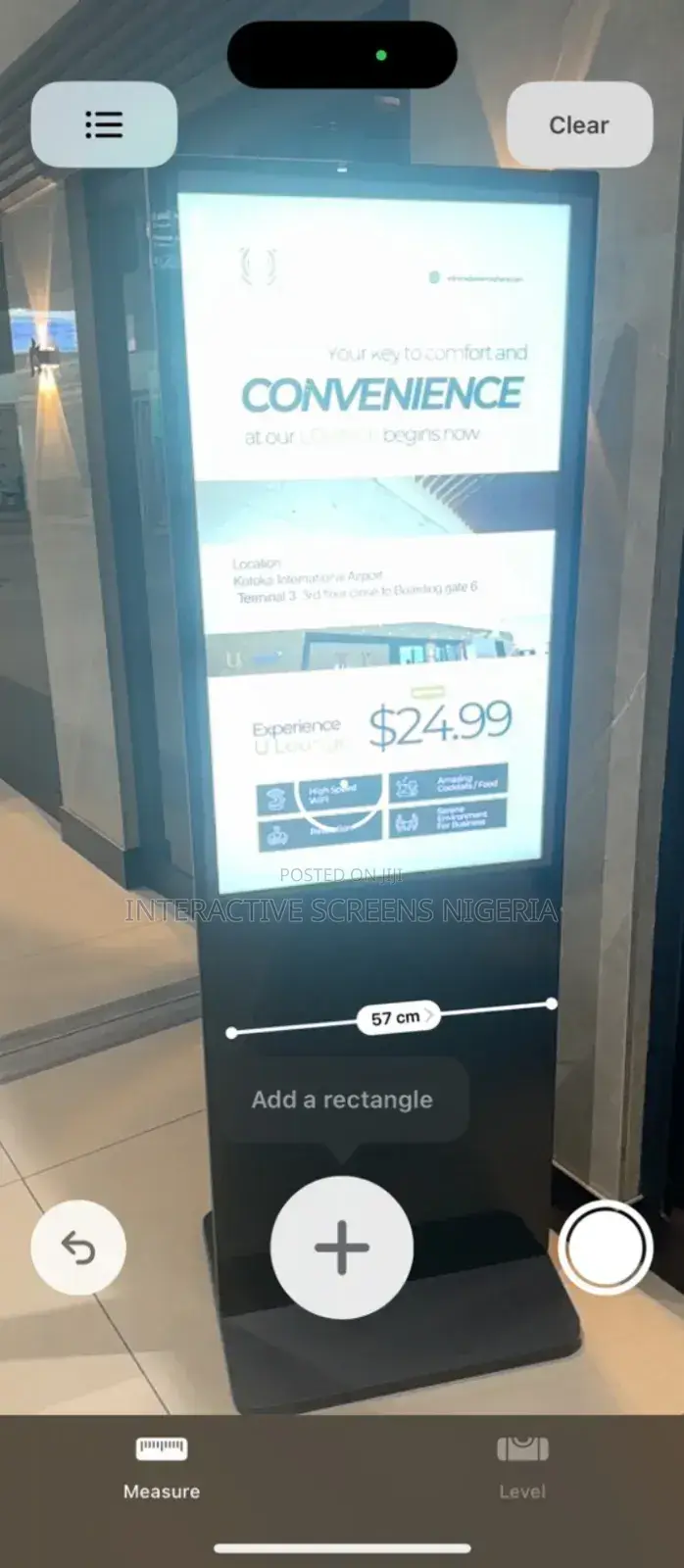 43 Inches Floor Standing Non Touch Digital Screen