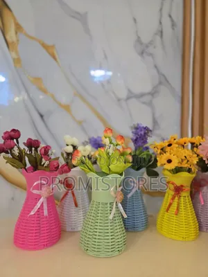 Lace Decorative Woven Flower Basket Vase