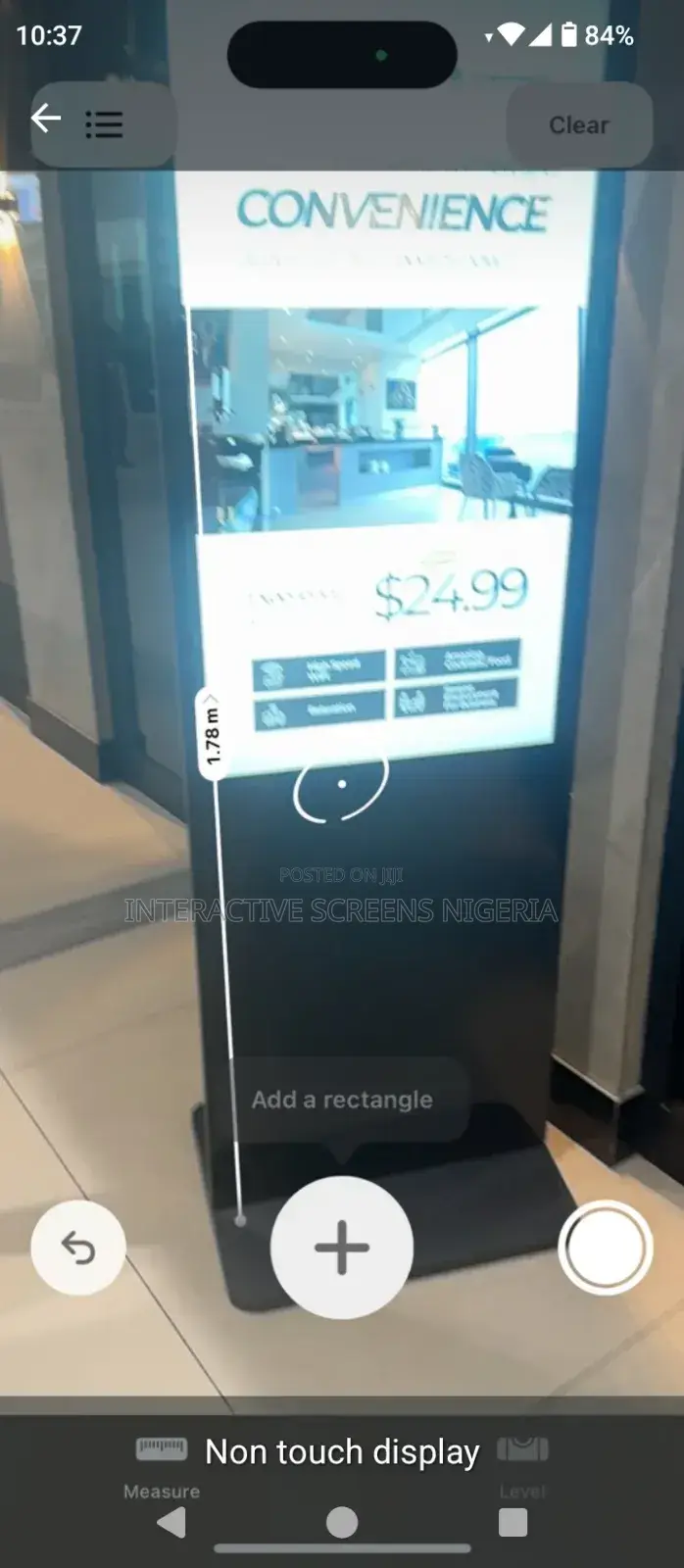 43 Inches Floor Standing Non Touch Digital Screen