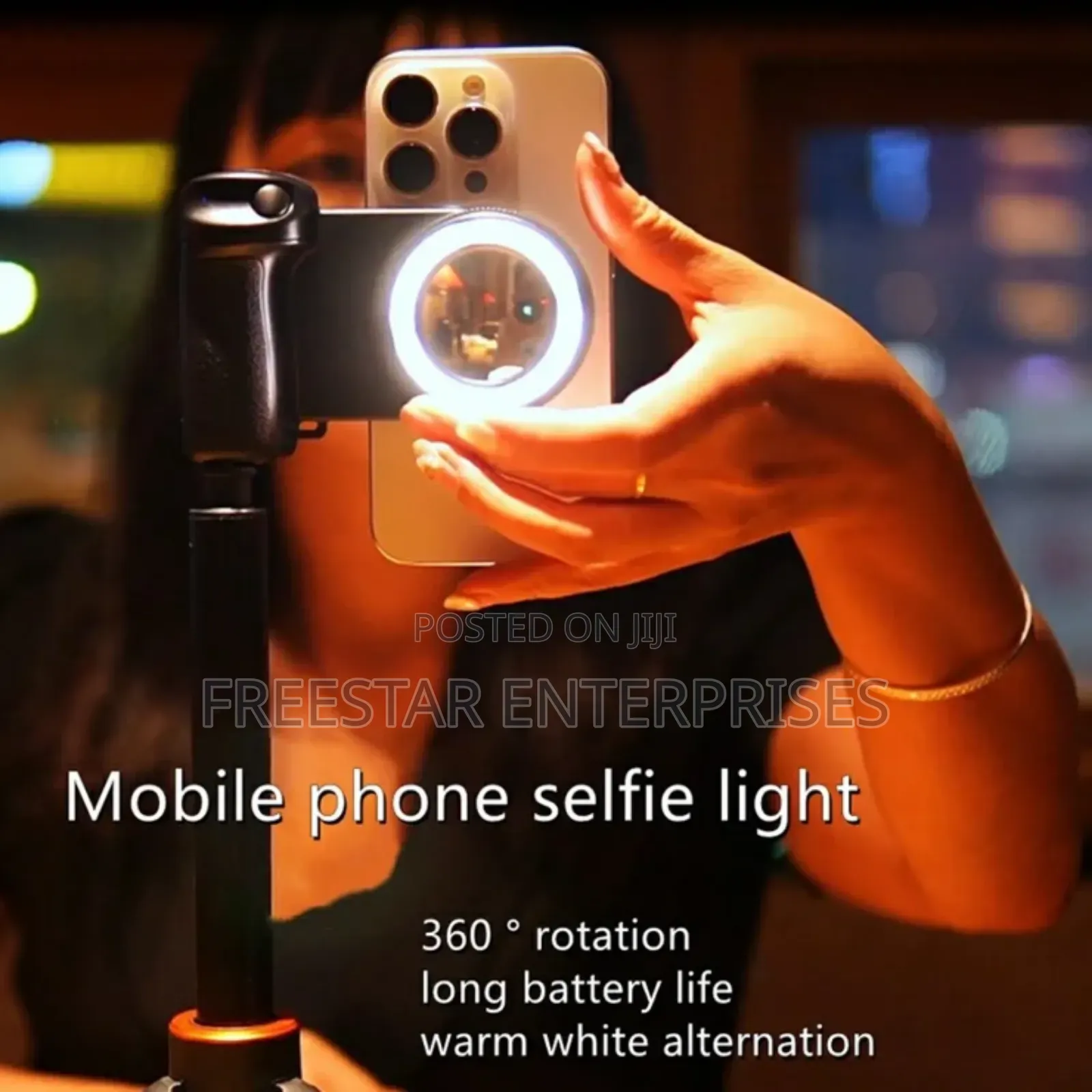 Cellphone Selfie Light. Magnetic Selfie Ring Light.