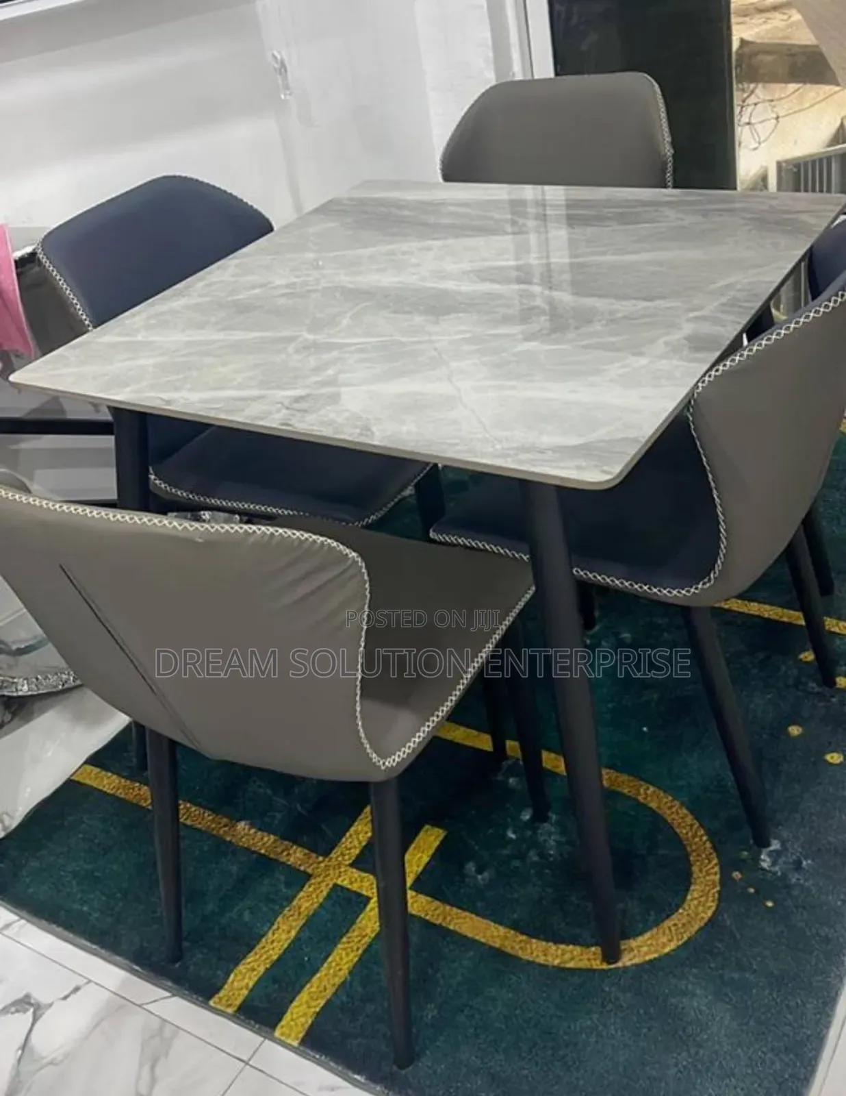 4 Seater Marble Dinning