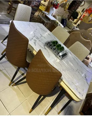 Standard 6 Seater Marble Dinning Set