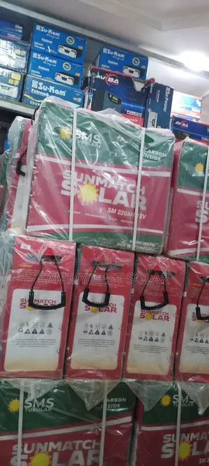 220ah 12volts SMS Sunmatch Solar Tubular Battery Available