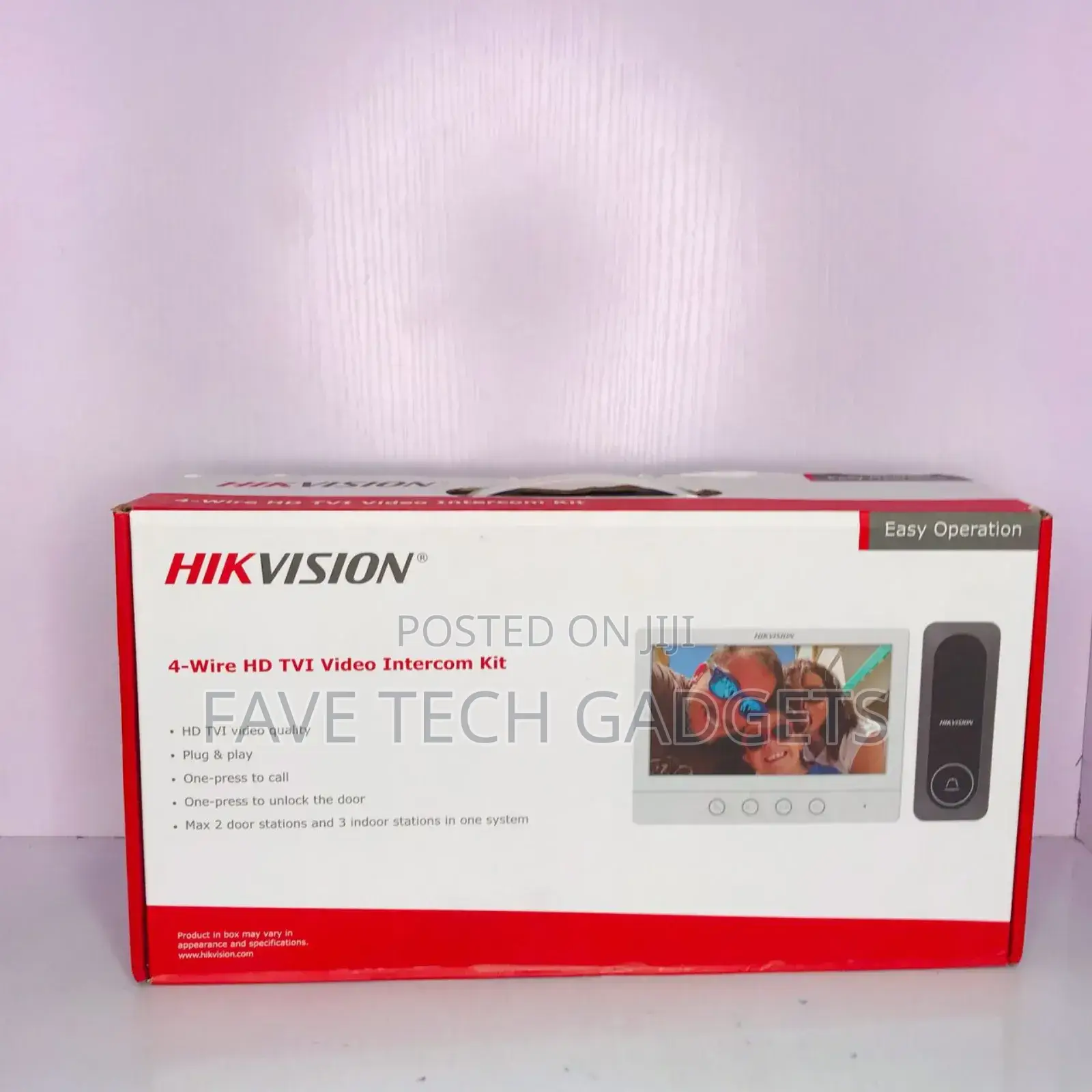 Hikvision 4 Wire Hd Video Intercom Kit