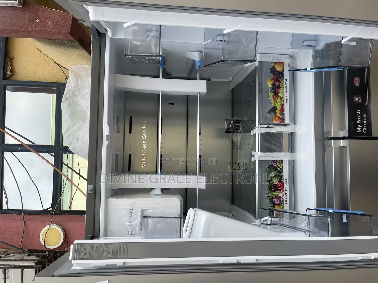 482litres Hisense Side by Side Refrigerator