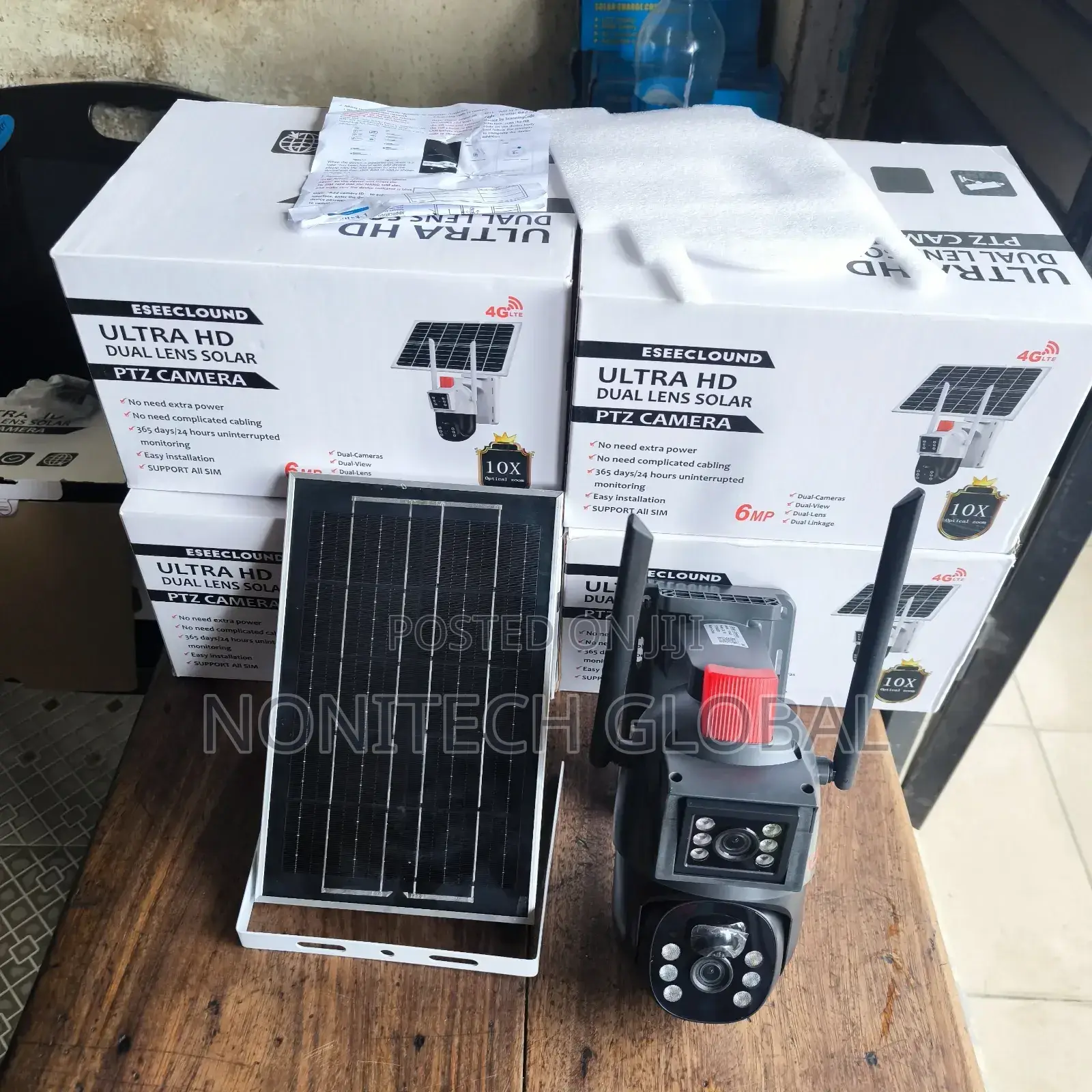 Ecccould PTZ Solar Camera With Dual Eye