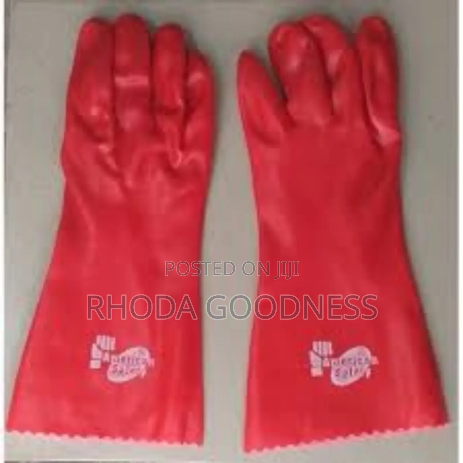 Rubber Handglove Red