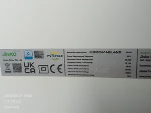 800watts 58.96v 144cell Jinko Solar Panel