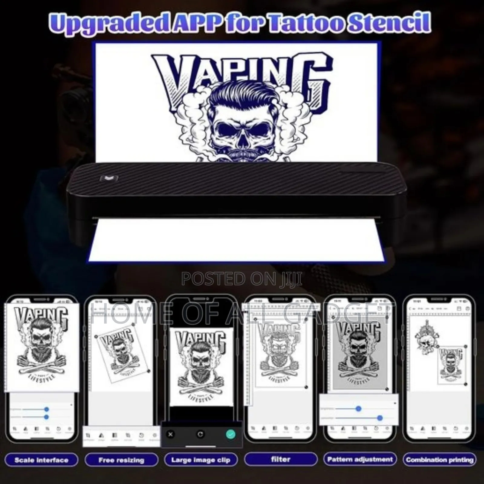Inkless Portable Printer. For Tattoo and Printing Documents
