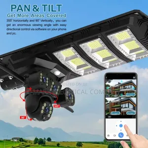 4g Sim Card Solar Powered Camera Dual Lens Solar Street Lig