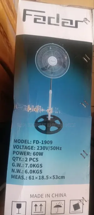 Fadar 18 Inches Rubber Blade Standing Fan