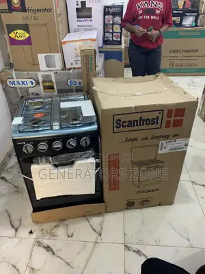 Scanfrost 4 Burner Gas With Ovensf5401b Cook More, Wait Less