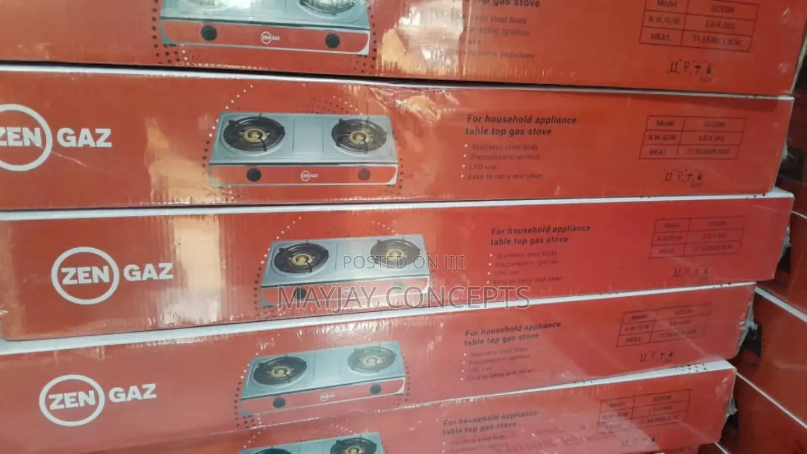 Zengaz Rustless Stainless Double Gas Cooker