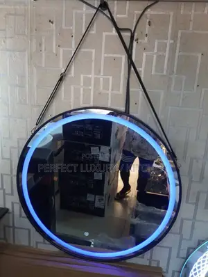3 Colored LED Moon Light Mirror With Handle