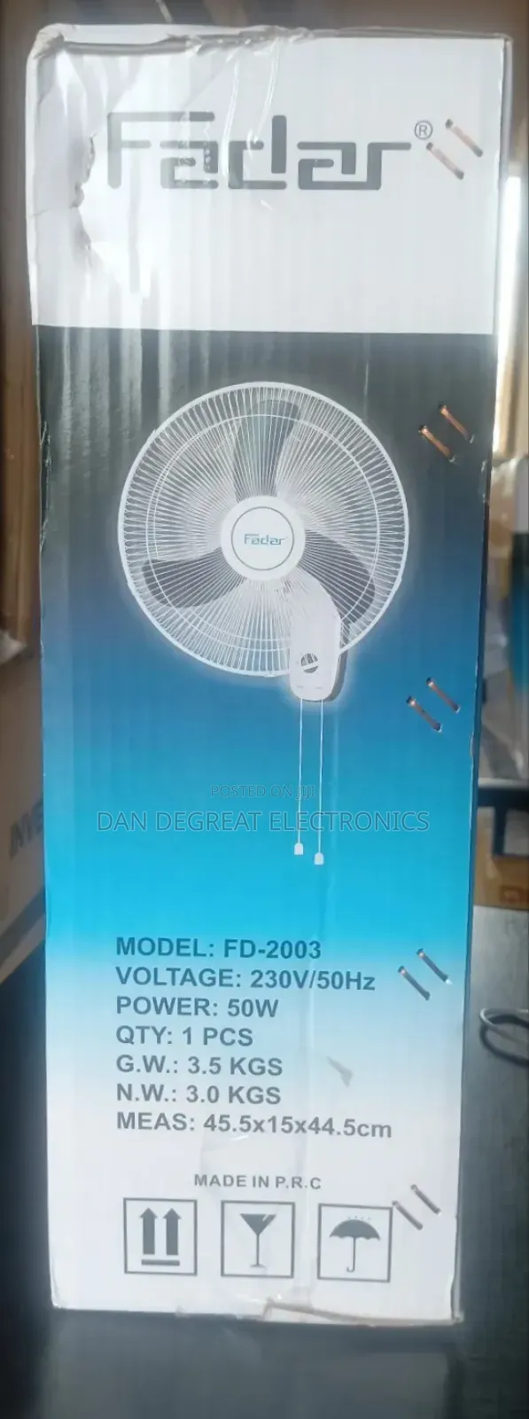 Fadar 17 Inches Wall Mount Fan