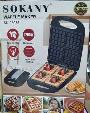 Sokany 4 Slice Waffle Maker